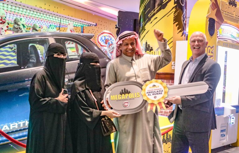 SAUDI ARABIAN FAMILY WINS A BRAND-NEW ABARTH 595 AT DOHA’S LEADING INDOOR ENTERTAINMENT PARK MEGAPOLIS