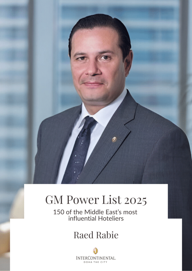 InterContinental Doha The City General Manager Recognised Among Region’s Top Hospitality Leaders