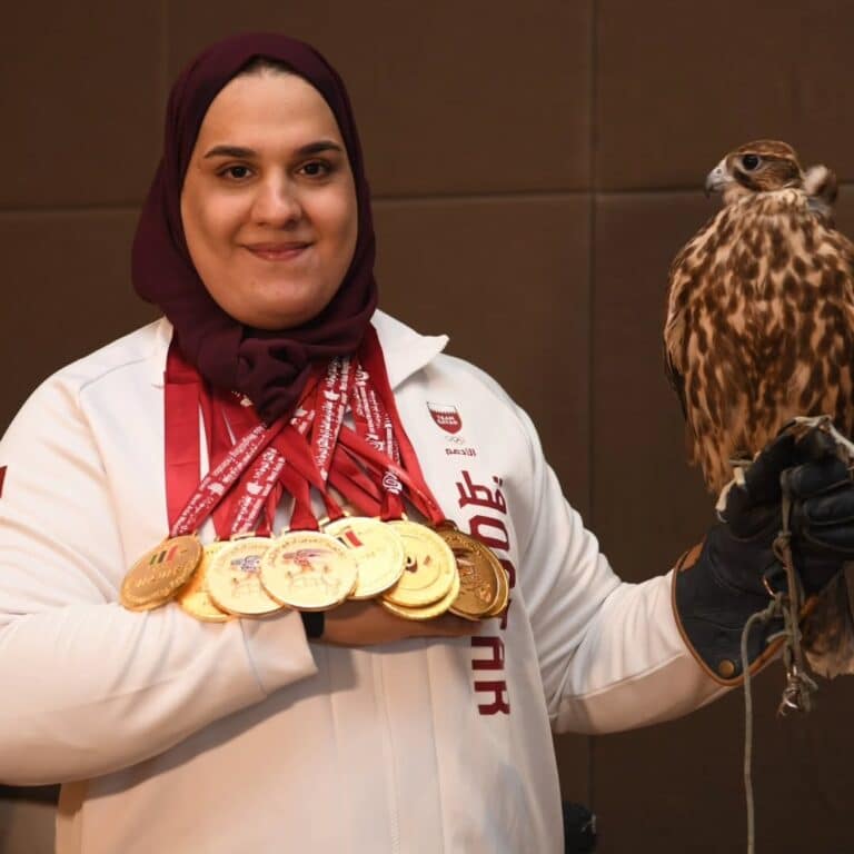 Qatari Weightlifter Ouisal Ikhlef Wins 9 Gold Medals at Doha Championships Qatari Weightlifter Ouisal Ikhlef Wins 9 Gold Medals at Doha Championships