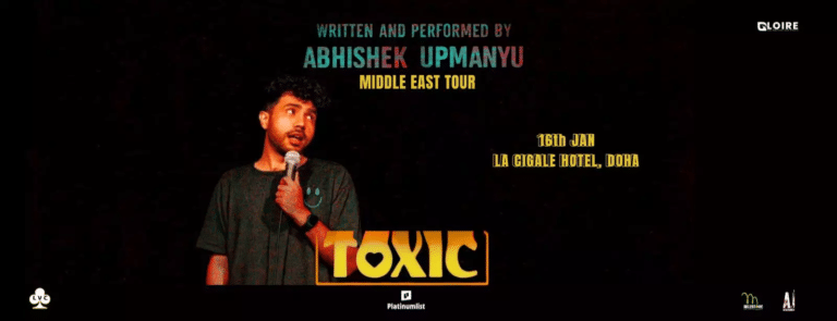 Abhishek Upmanyu Makes Doha Debut With Toxic Reloaded Stand-Up Show