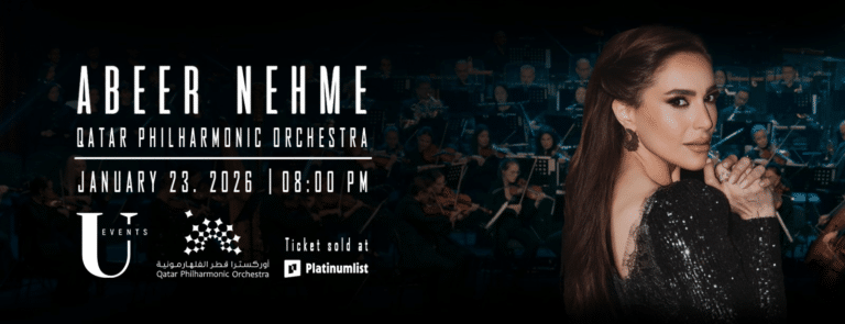 Abeer Nehmeh Joins Qatar Philharmonic Orchestra for a Powerful Live Night in Doha