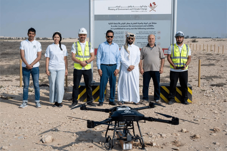 Qatar Uses Drones to Fight Desertification and Restore Native Plants Qatar Uses Drones to Fight Desertification and Restore Native Plants