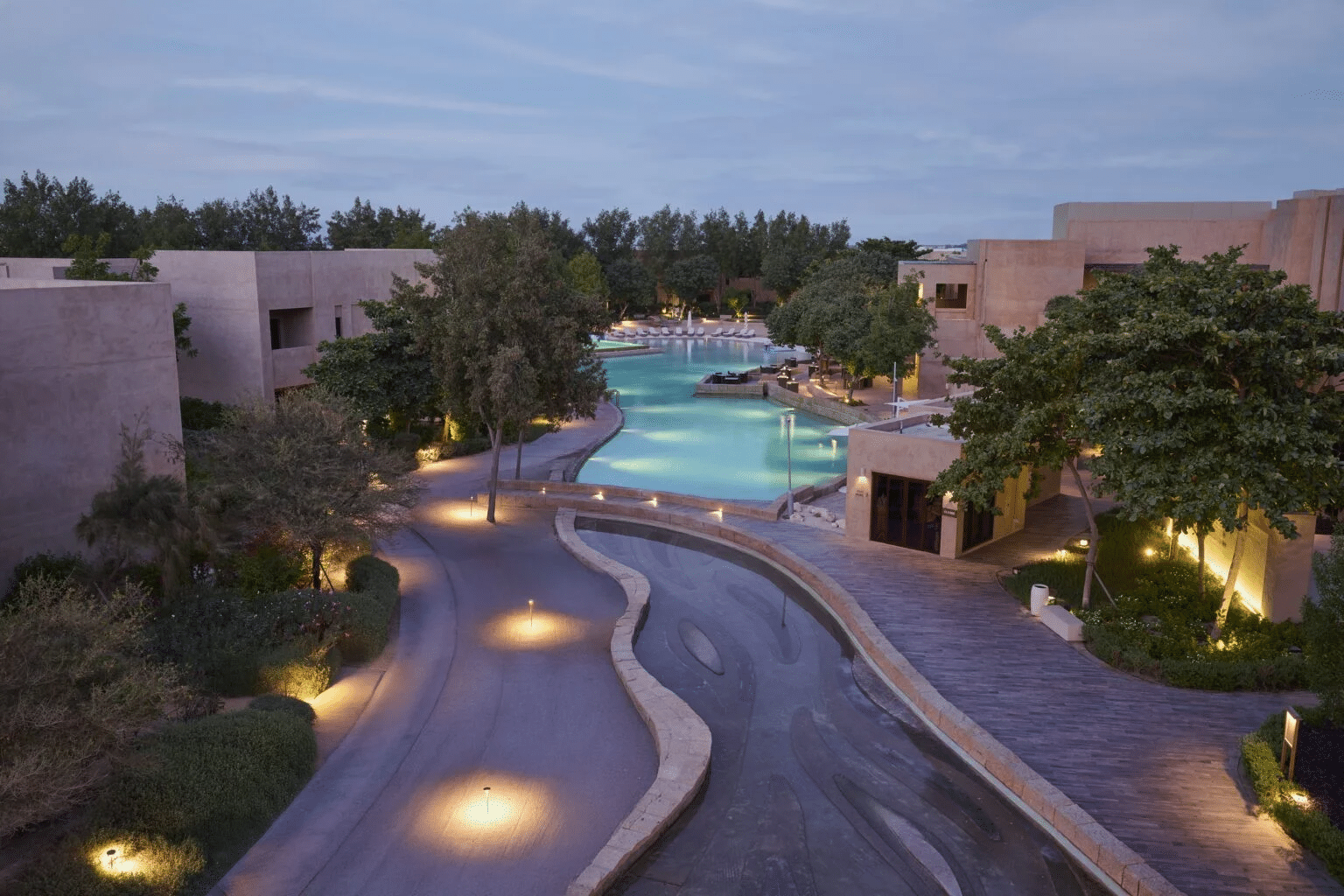 Qatar in Motion: The Art of Slowing Down Laila Humairah practicing mindful breathing at Zulal Wellness Resort in Qatar, highlighting wellness, balance, and slowing down.