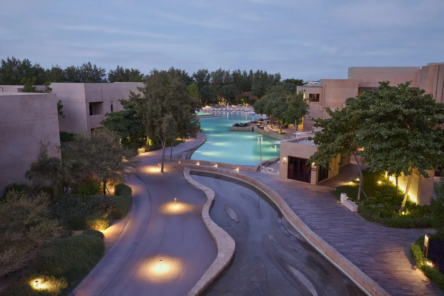 Qatar in Motion: The Art of Slowing Down Laila Humairah practicing mindful breathing at Zulal Wellness Resort in Qatar, highlighting wellness, balance, and slowing down.