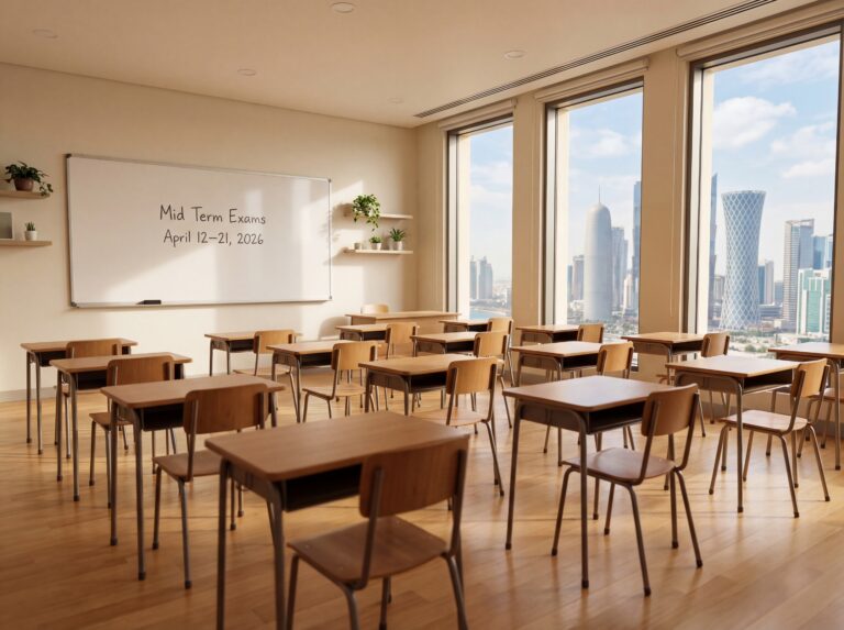 Mid-Second-Semester Exams for Grades 1–11 in Qatar Moved to April 12–21, 2026