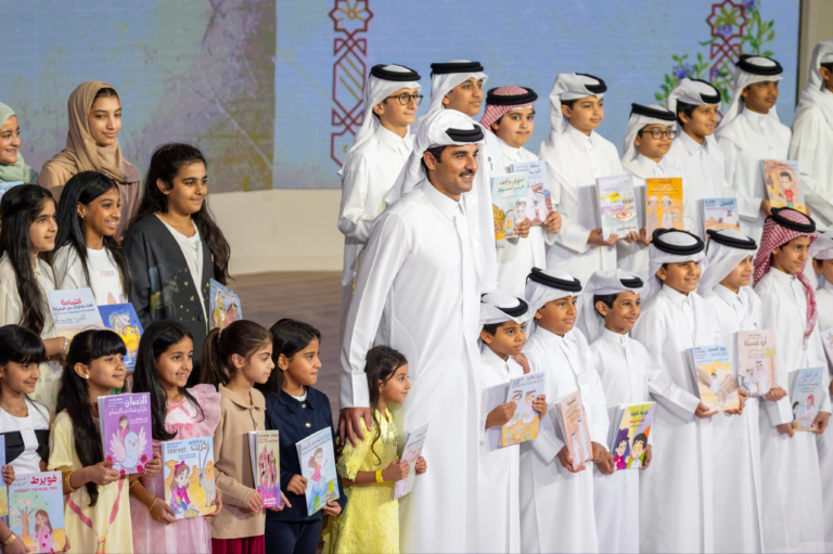 HH the Amir Visits 35th Doha International Book Fair