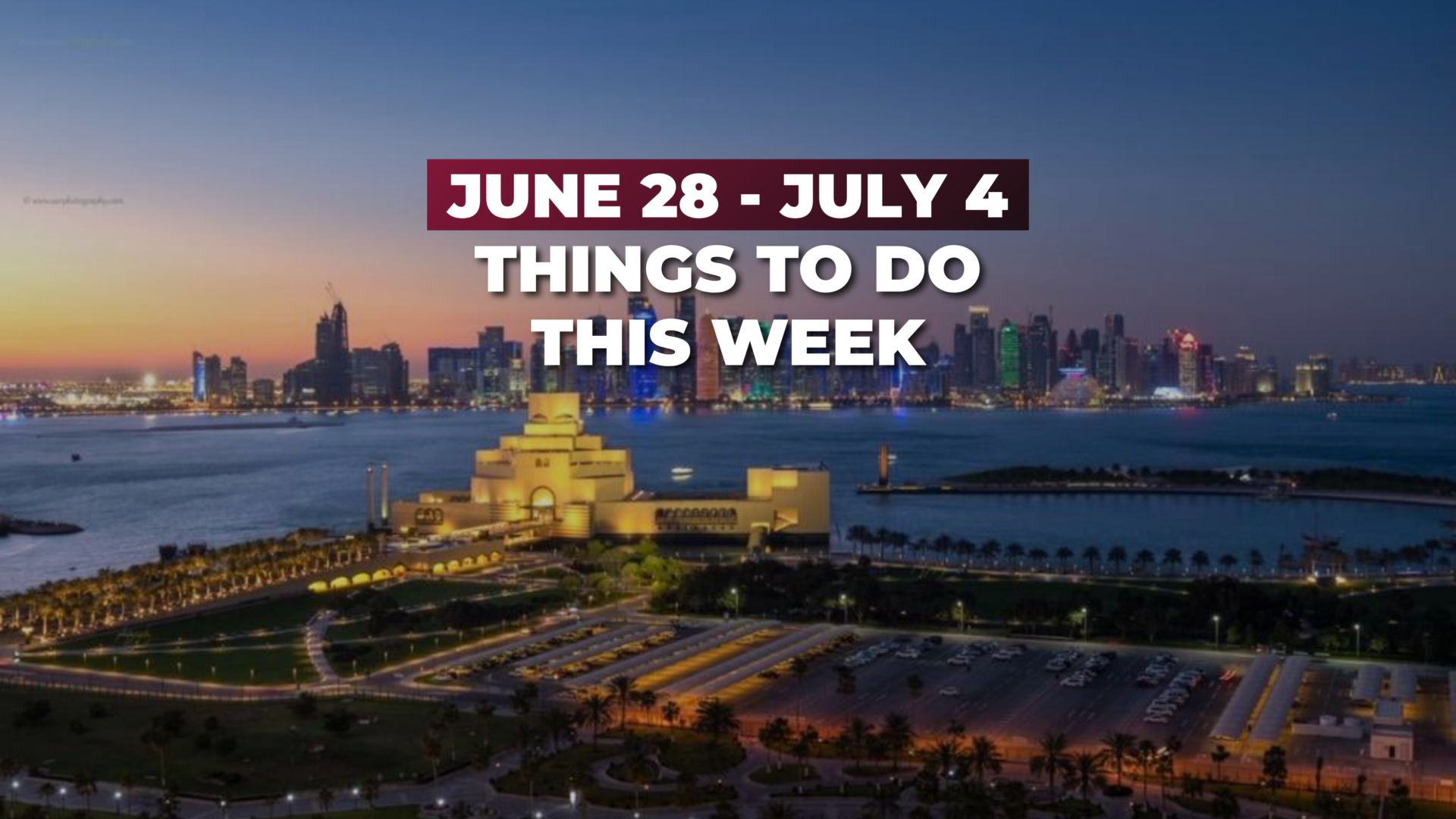 THINGS TO DO THIS WEEK